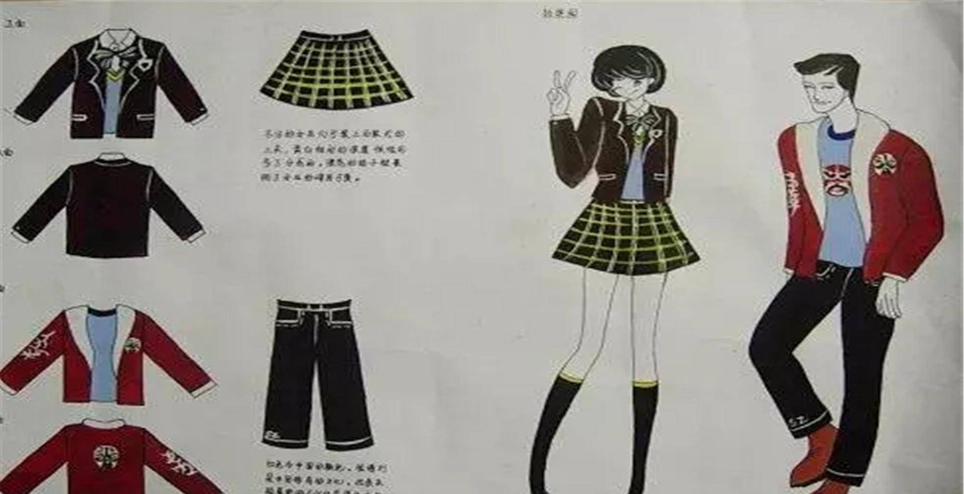 学生"手绘校服"走红,引领时尚潮流,网友:大佬的气场!