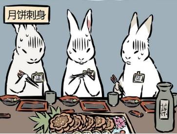 原创非人哉玉兔们常年捣药做月饼最喜欢的是过年捣年糕改善伙食