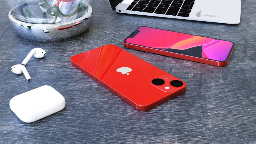 这台红色的iphone 13(虽然可能叫12s,但姑且先叫它13吧),对比iphone