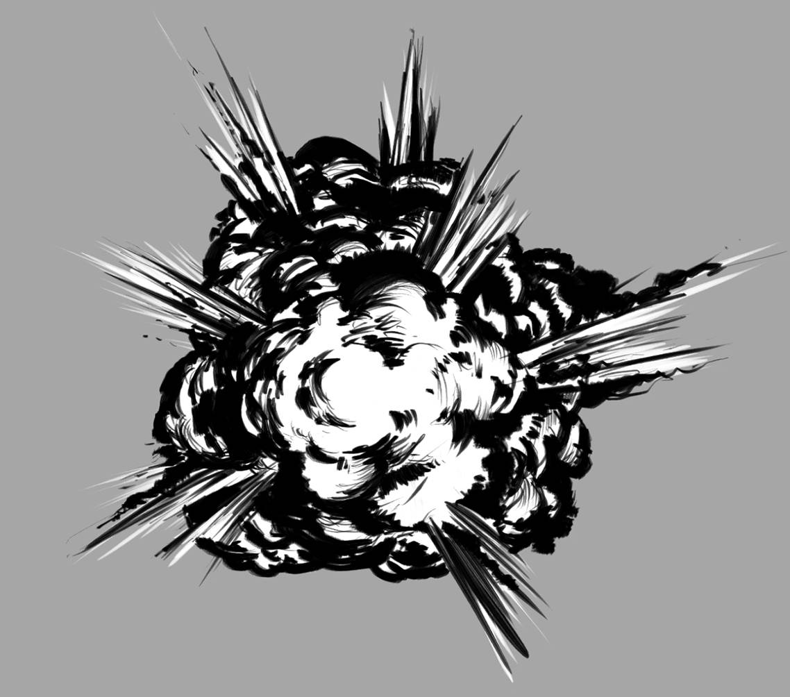 原创动漫爆炸效果怎么画教你绘制逼真的爆炸效果画法教程