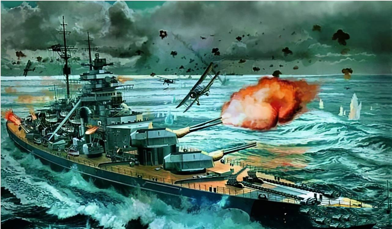 首战即终战,二战德军造舰史上的杰作,俾斯麦号力抗英军海空舰队