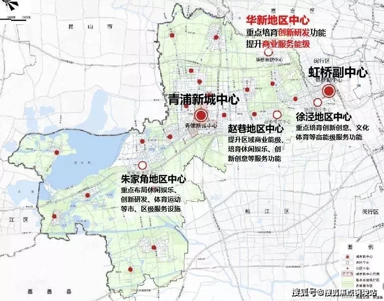 因为他们构成了青浦4大地区中心  根据青浦2035规划,  华新镇已与