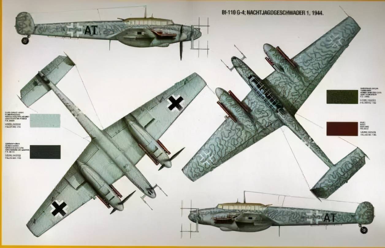 高空夜魔,二战德军夜间战斗机的中坚,bf110双发战斗机
