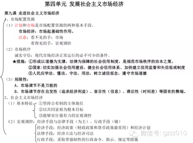 高中政治必修一知识结构图,赶快收藏了吧!