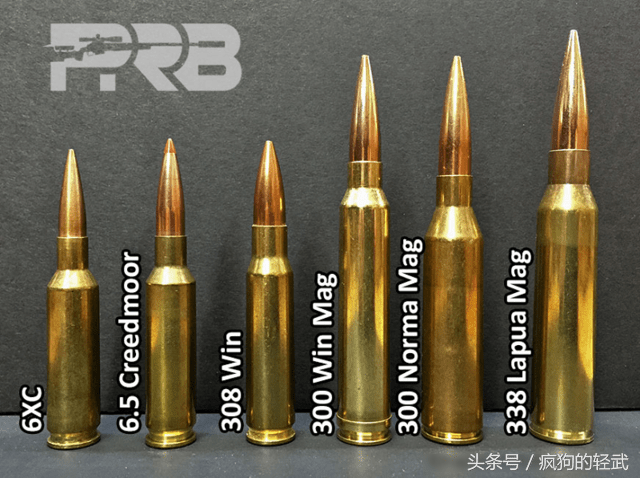 6×70mm,就是上图中最右边那个,他被用来设计成超远狙击,和12.