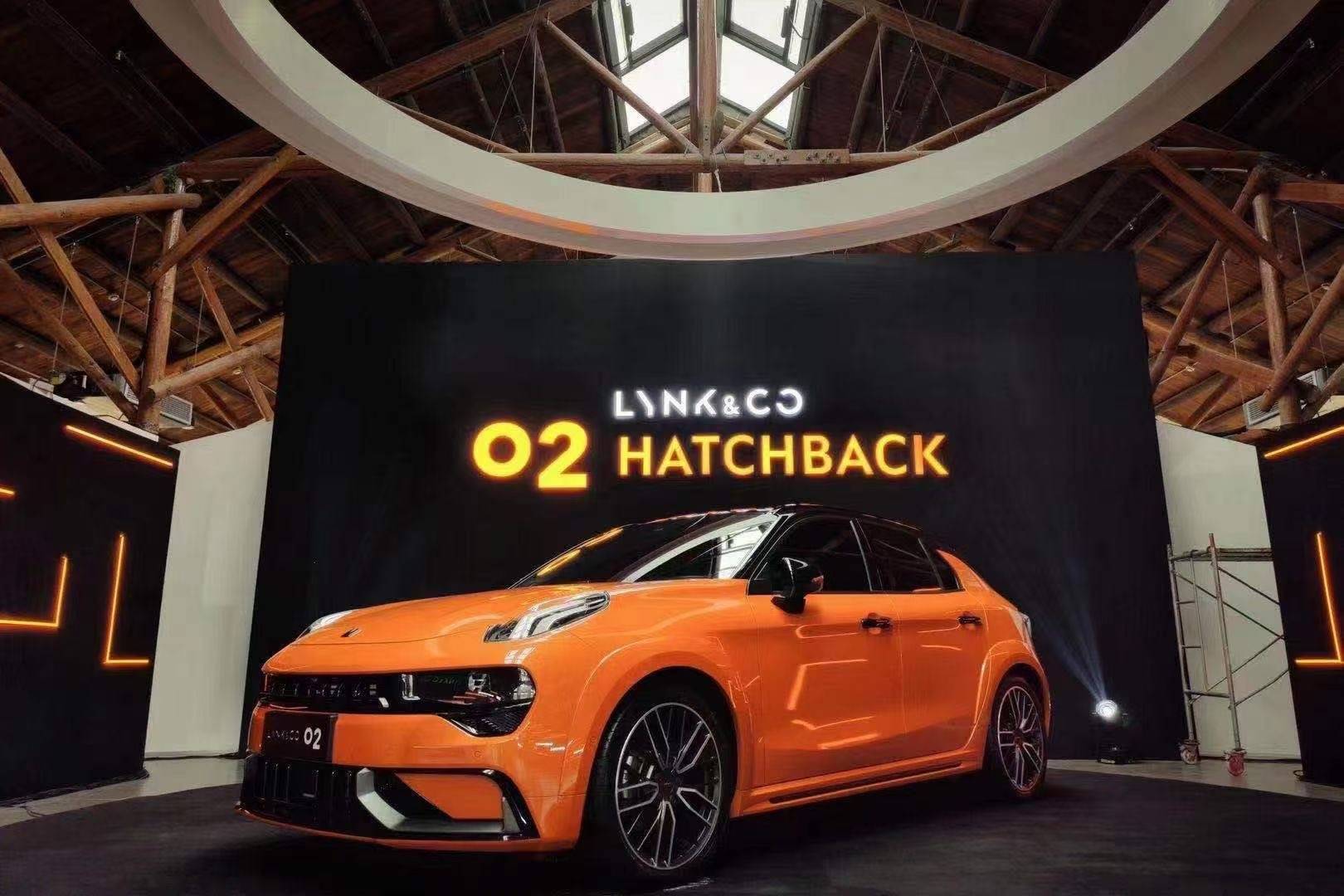 上海车展领克02hatchback橙色小钢炮橙意来袭