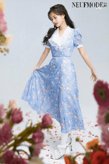 新生代小花李一桐生动演绎仙女复古风女装品牌maxrieny夏季新品主题片