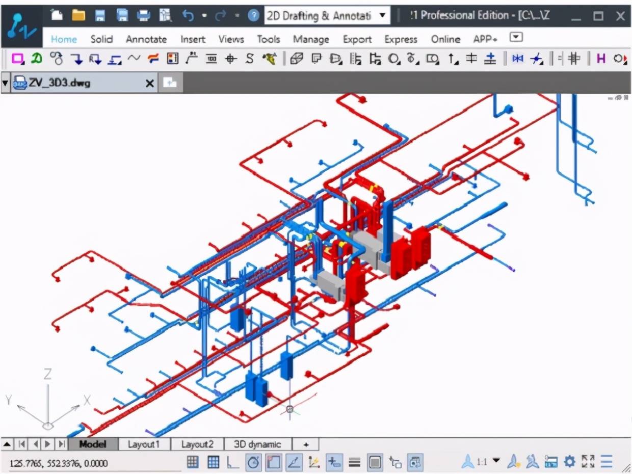 "中望cad axon-vent"解决方案助力全球用户提高暖通设计效率