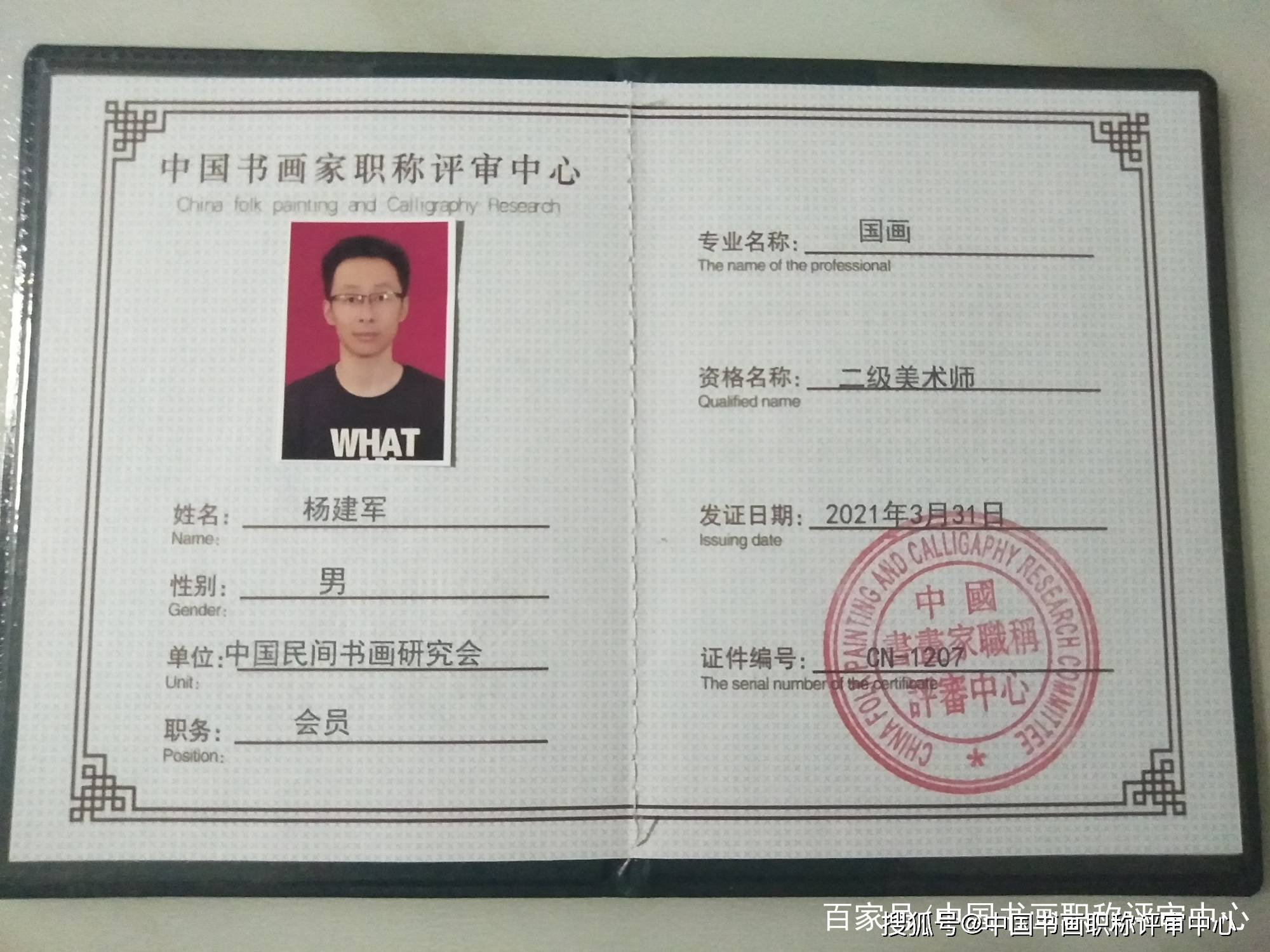 杨建军二级美术师