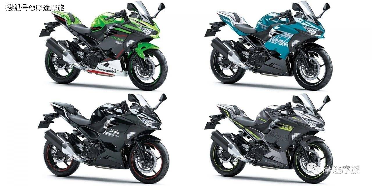 低调时尚新色,川崎ninja 400暮光蓝,深灰色亮相!