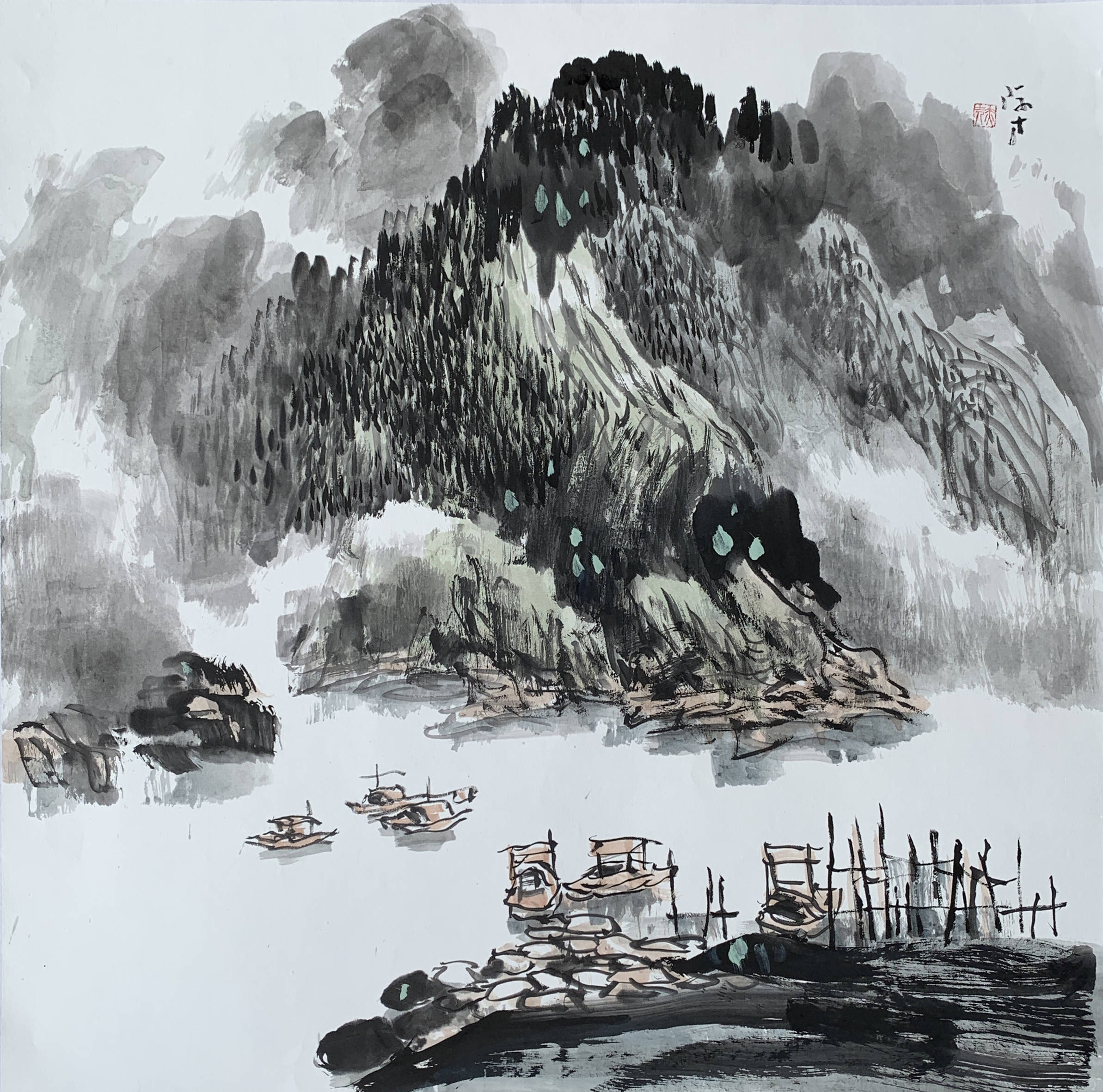 张际才:画山水离不开"皴,但不要被"皴"束缚了