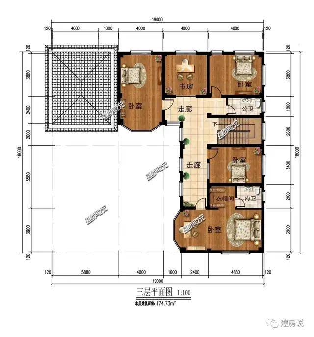 这5款经典别墅户型一栋都不能错过,教你l型地基应该怎么建房