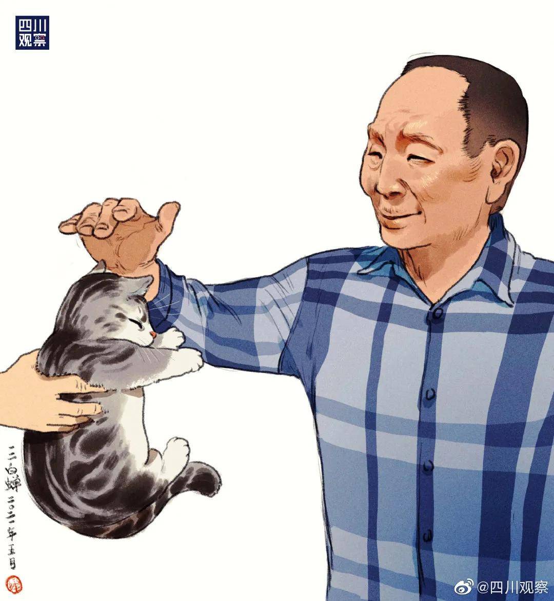 袁隆平爷爷去世,全国人民为这只小奶猫操碎了心……_花花