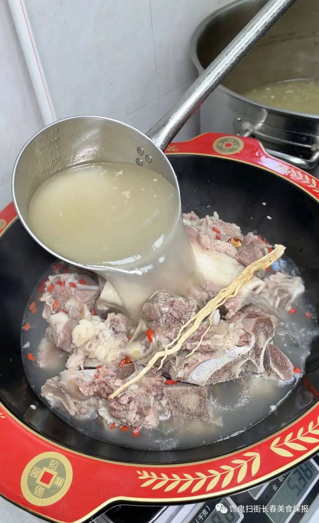 长春头一家通辽大盆牛骨头_喝汤
