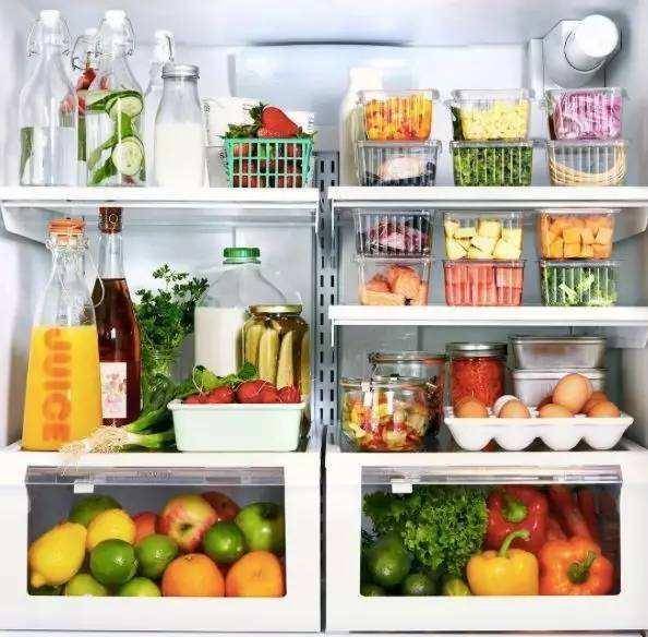 冰箱里的食物是不是分门别类摆放整齐