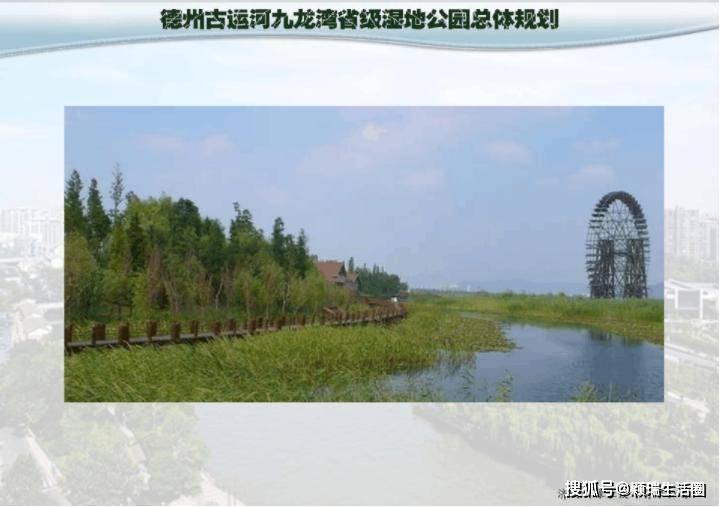 回顾,曾经的德州古运河九龙湾湿地公园总体规划_德城