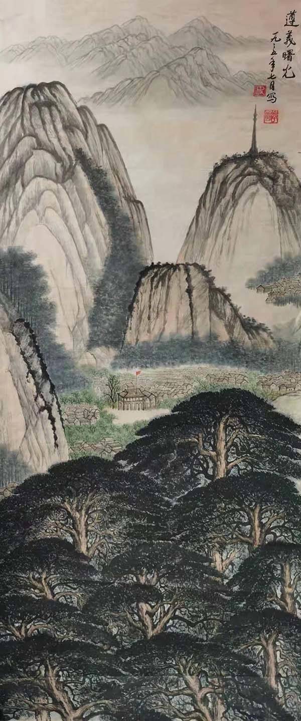 中国近现代山水画家,擅画山水,山水画大师.史学明自少喜绘画,篆刻.