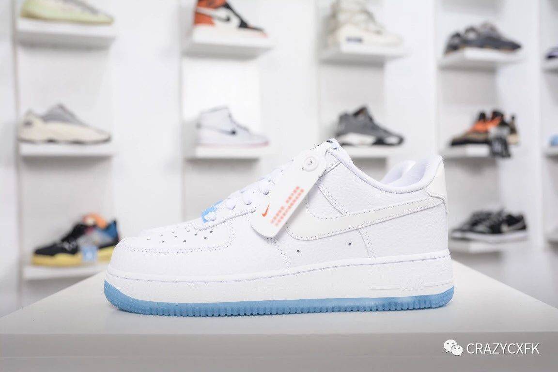 耐克空军一号nikeairforce1uv白蓝紫外线热感应变色低帮运动板鞋