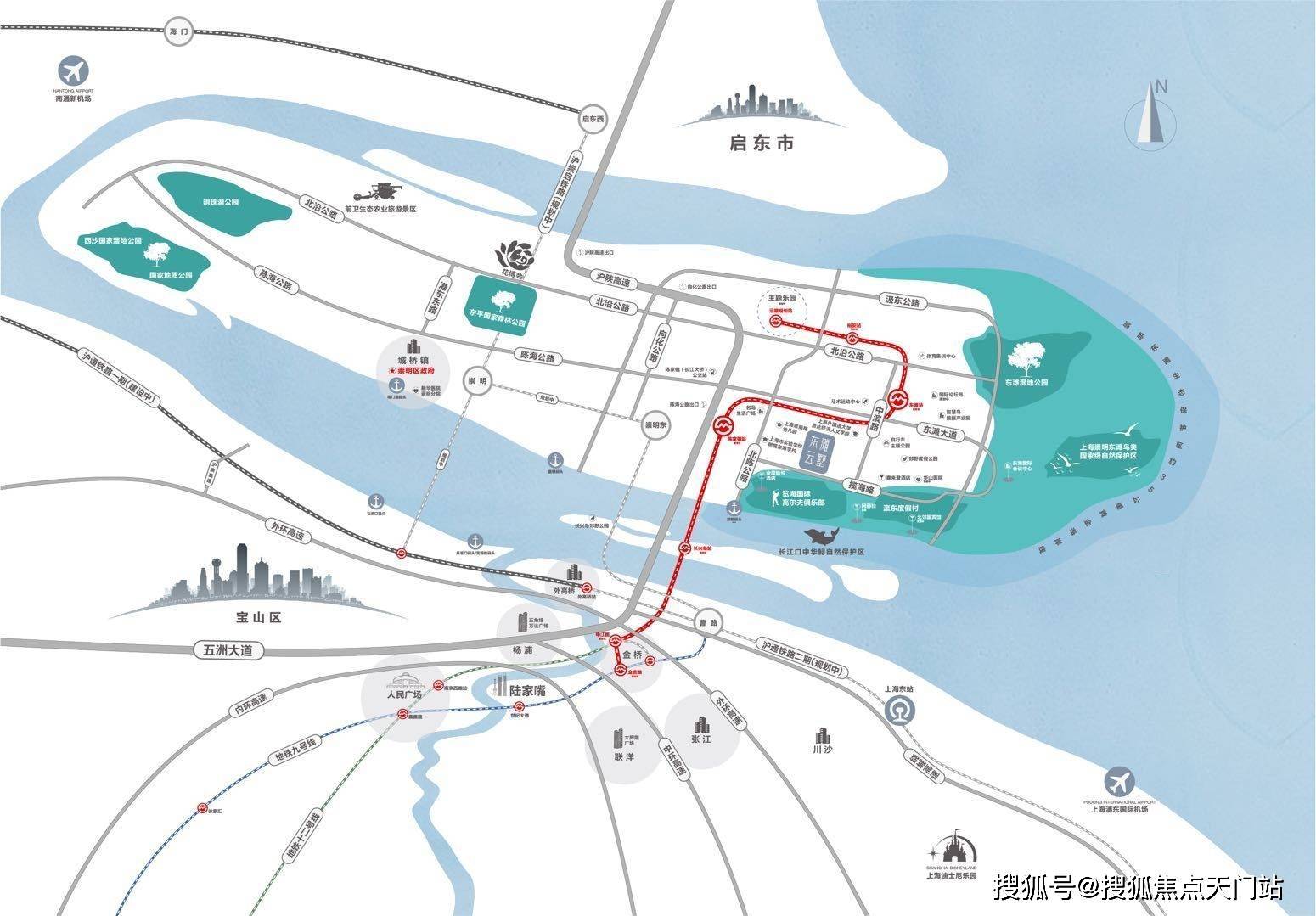 沪崇高速(规划,长江隧桥连接上海【高速公路网】申崇线等多条公交