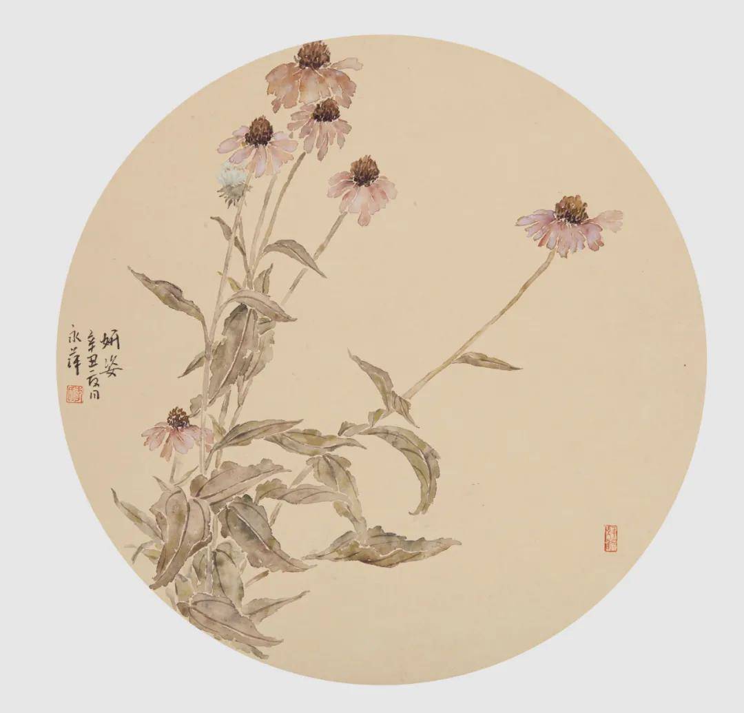 画苑撷英当代实力派没骨花鸟画家李泳苹