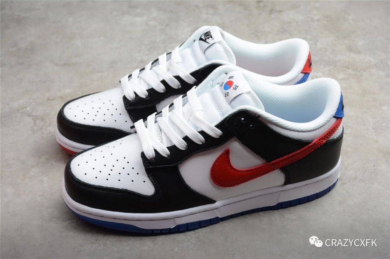 耐克白红蓝鸳鸯nikedunklowsouthkorea限定板鞋