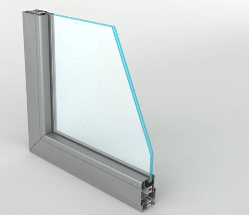 真空玻璃(玻璃间距0.1~0.2mm,中间有颗粒物平衡内外压力差)