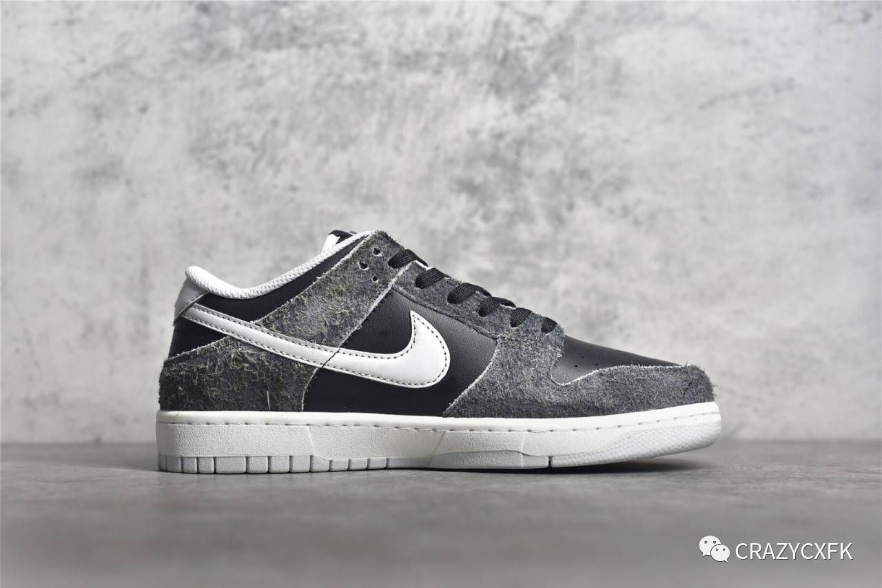 耐克nike dunk retro prm 烟灰黑斑马纹 zebra anthracite 运动滑板鞋