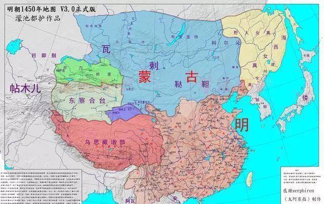 原创真实的明朝疆域变迁地图:完整展示明朝276年的疆域变化