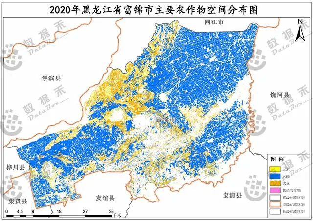 富锦粮都背后的遥感大数据