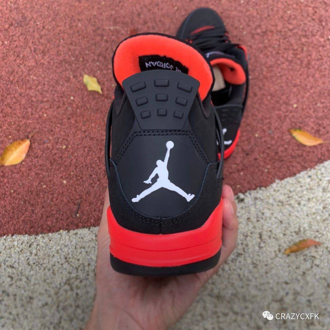 乔丹air jordan 4 retro red thunder 黑红雷电乔丹篮球鞋_jumpman