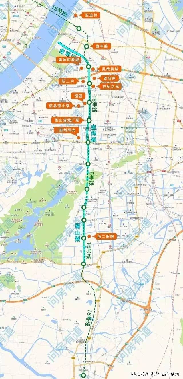 萧山规划相关部门明确了杭州地铁15号线将经过临浦,并提及将在市级