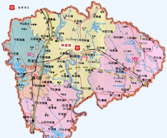 原创湖北省的区划调整12个地级市之一荆门市为何有5个区县