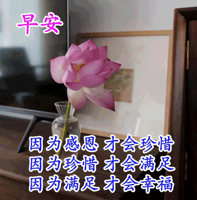 七夕最新早上好祝福语图片带字动态 特别唯美早晨好动图美图大全