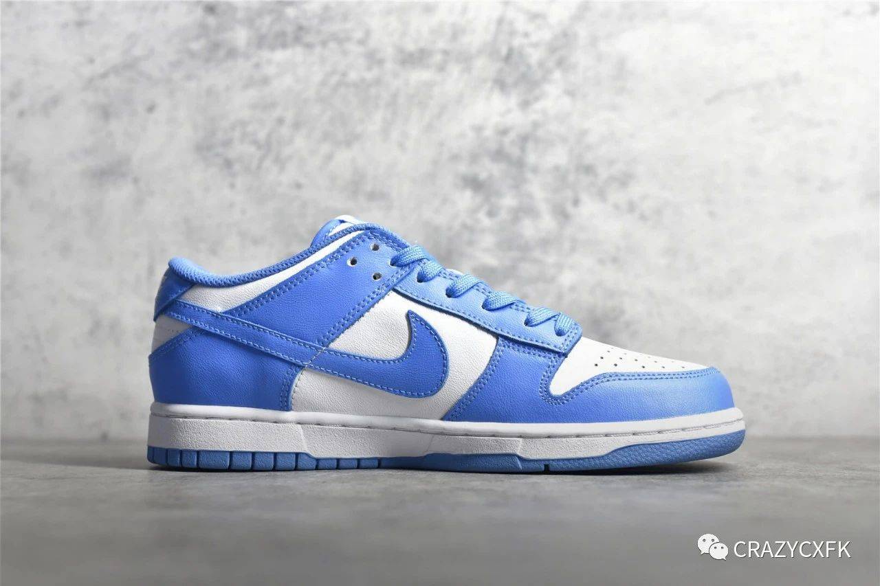 耐克大学蓝 nike dunk low retro university blue 北卡白蓝运动鞋