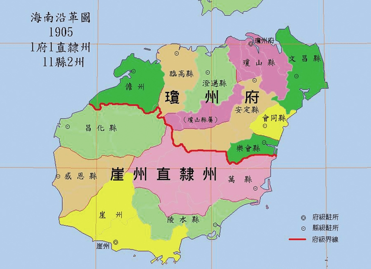 海南省的区划调整23个省份之一海南省为何有15个县