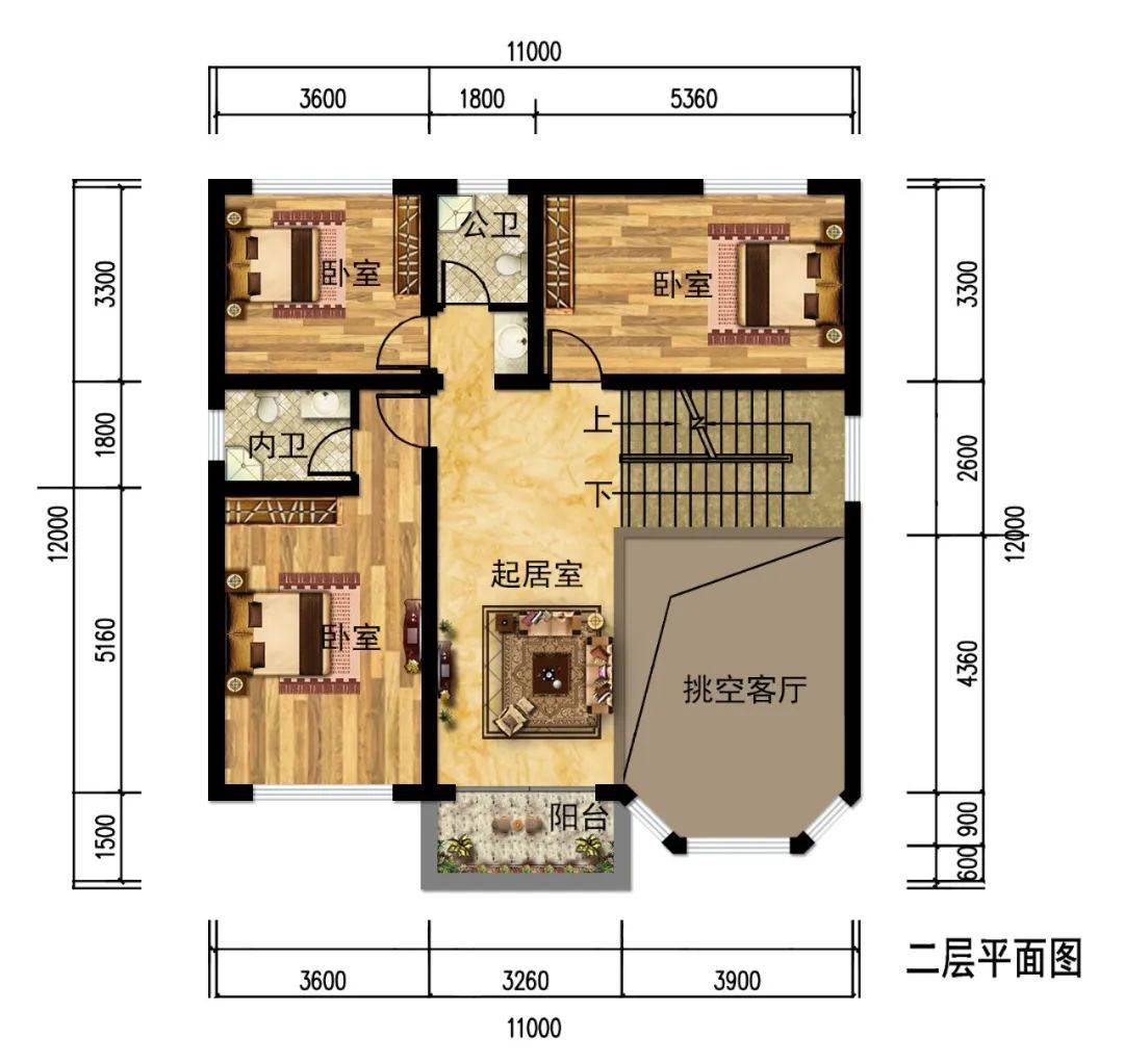 11x12三层别墅,配备7卧2厅 多边形露台,搭配娱乐品茶空间,纵享休闲