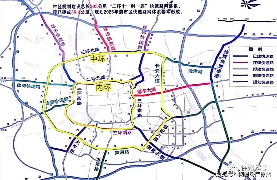 三环南路快速化,徐贾快速通道北延,徐贾快速通道南延,徐丰快速通道