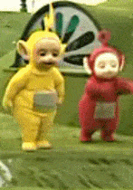 天线宝宝小波荡秋千可爱动态表情