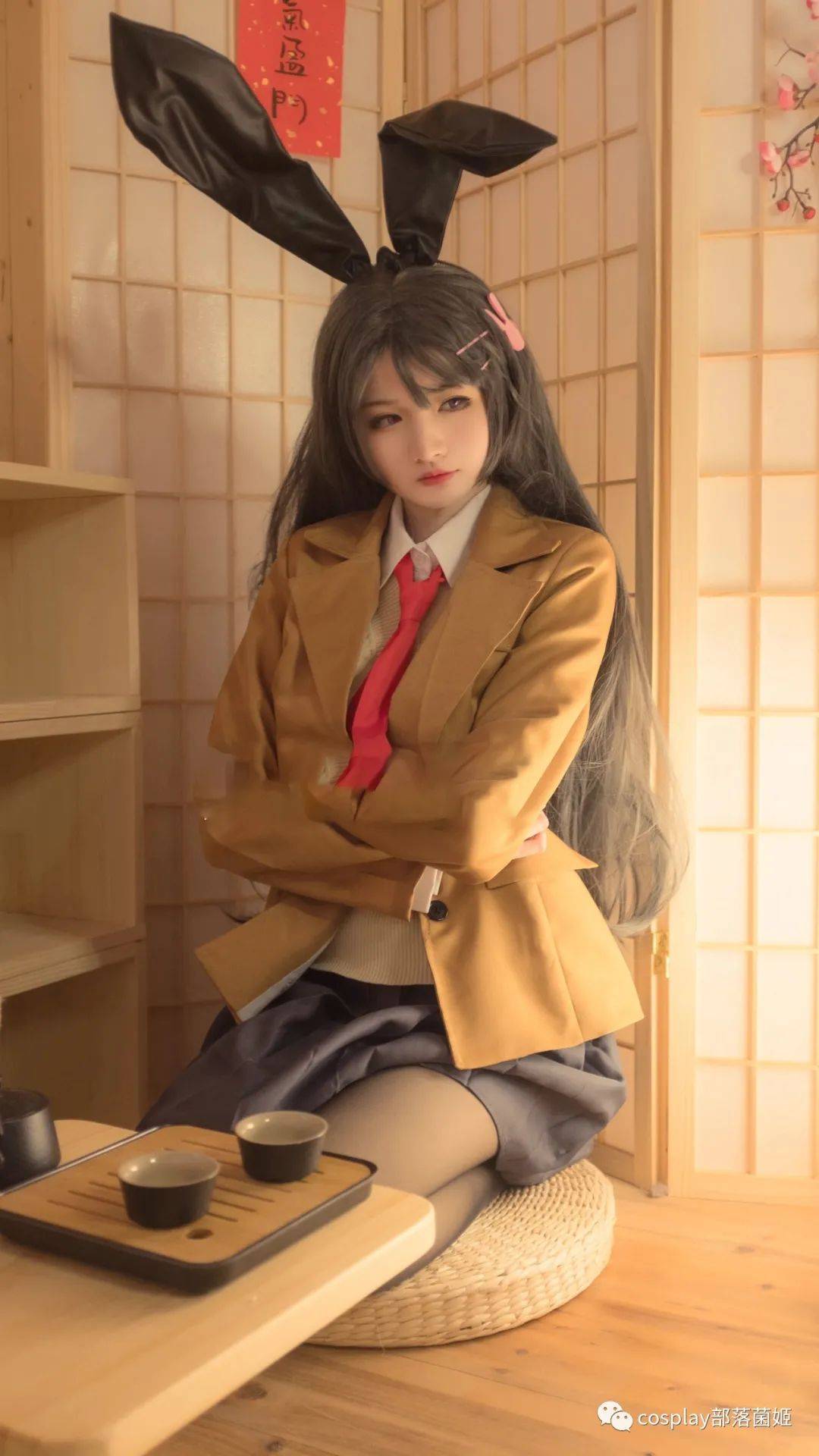 cos:兔女郎学姐樱岛麻衣私房cos正片@森火因璃子