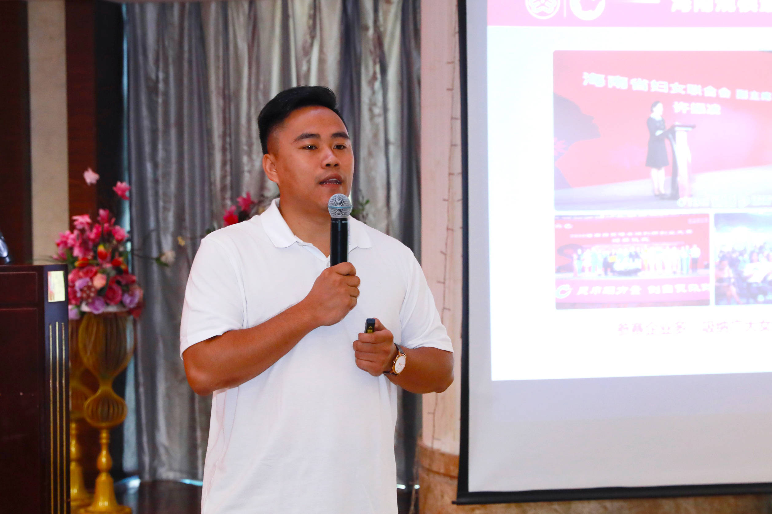 为充分帮助参会嘉宾全面了解大赛整体情况,邱海盛从报名条件,培训内容