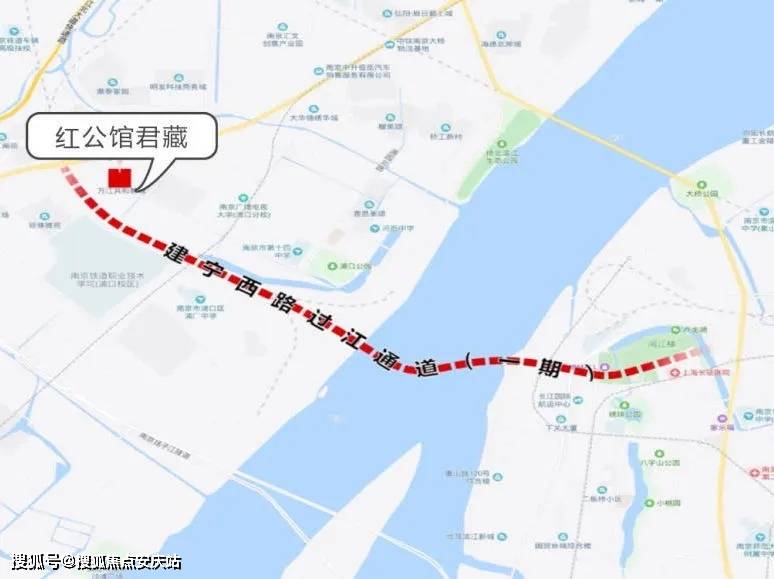 扬子江隧道 距离项目均约5分钟车程 无缝连接江南主城区 在建宁西路