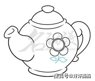 教你学会绘画一个茶壶