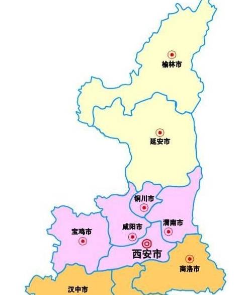 陕西省行政区划图(来源百度)这11个城市,哪个城市的存在行最低?