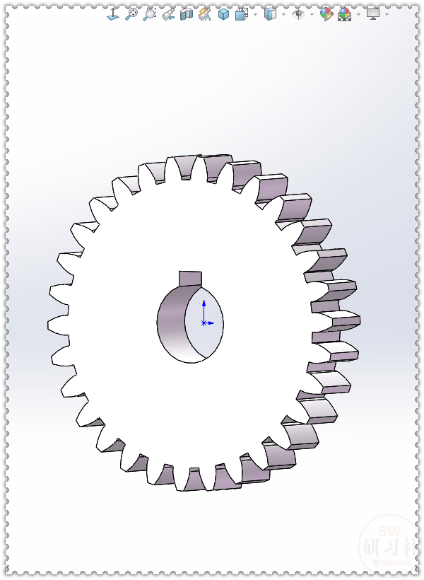 用solidworks方程式画的圆柱直齿轮