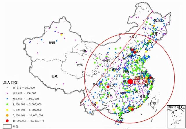 而从经济上看,沈阳以南,湛江以北,成都,西安以东集中了中国95%的gdp