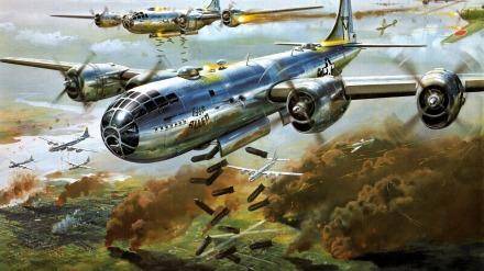 美国b29超级空中堡垒轰炸机