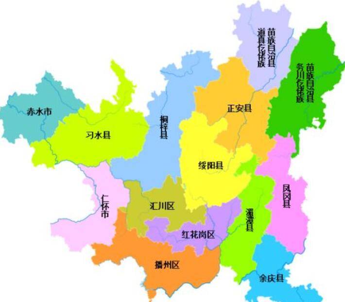 贵州省的区划变动6个地级市之一遵义市为何有14个区县