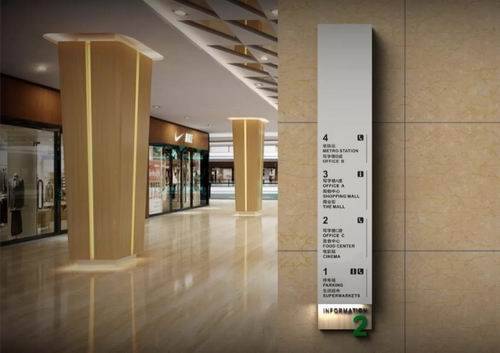 电梯导视标识标牌商场中有非常多的电梯,电梯内如果没有标识牌就很难