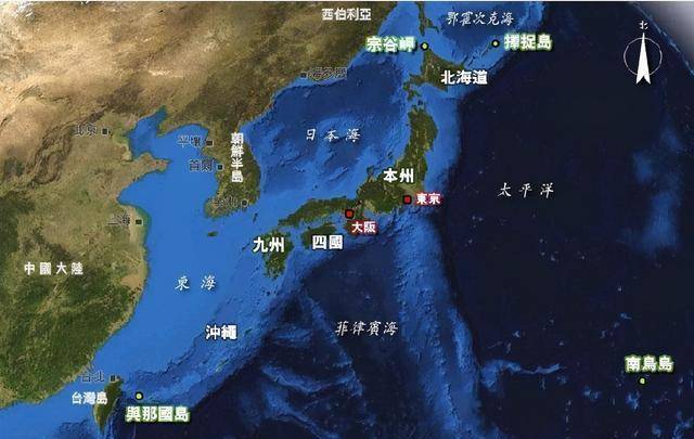 一个陆权国家并没太大的领海面积,然而日本却是一个典型的海洋大国