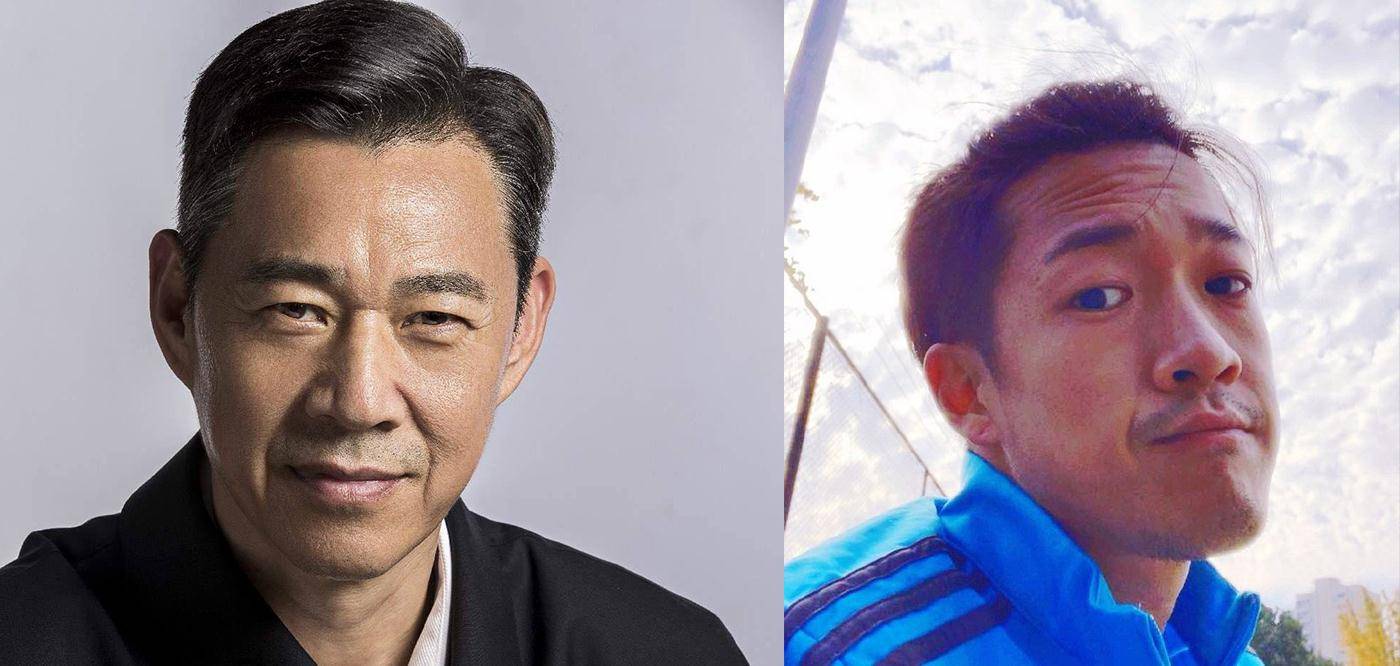 吕丽萍31岁儿子近照染黄发扎小辫留胡渣越长越像老爸张丰毅